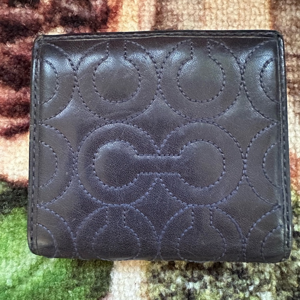 Coach Optic Art Signature C Small Leather Wallet